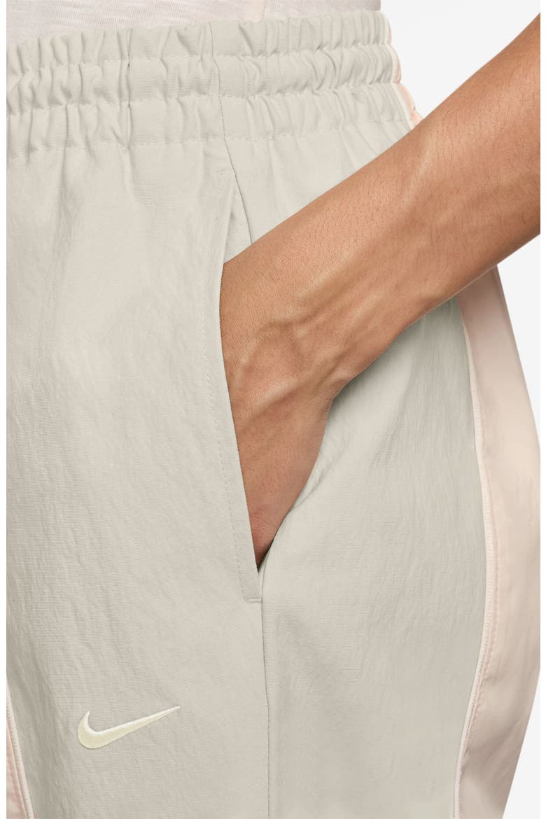 Water Repellent High Waist Track Pant, Alternate, color, 103 CHALK/SAIL
