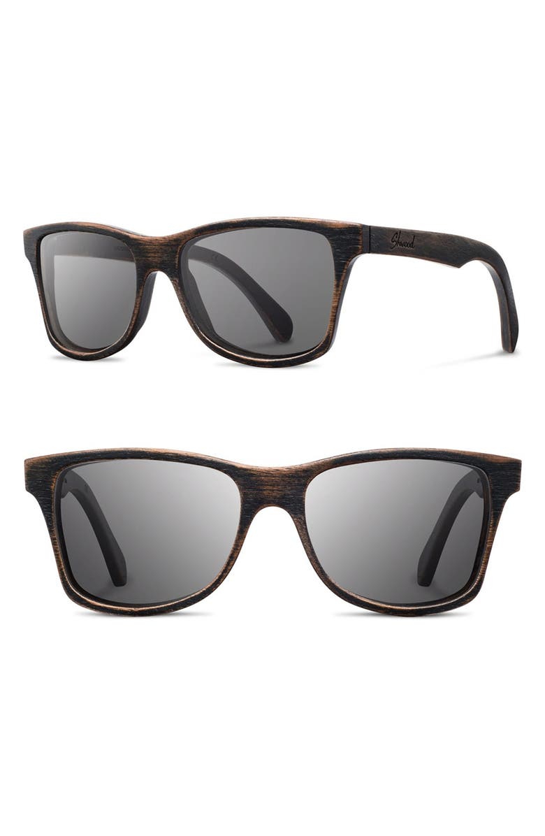 Shwood 'Canby' 54mm Polarized Wood Sunglasses, Main, color, 