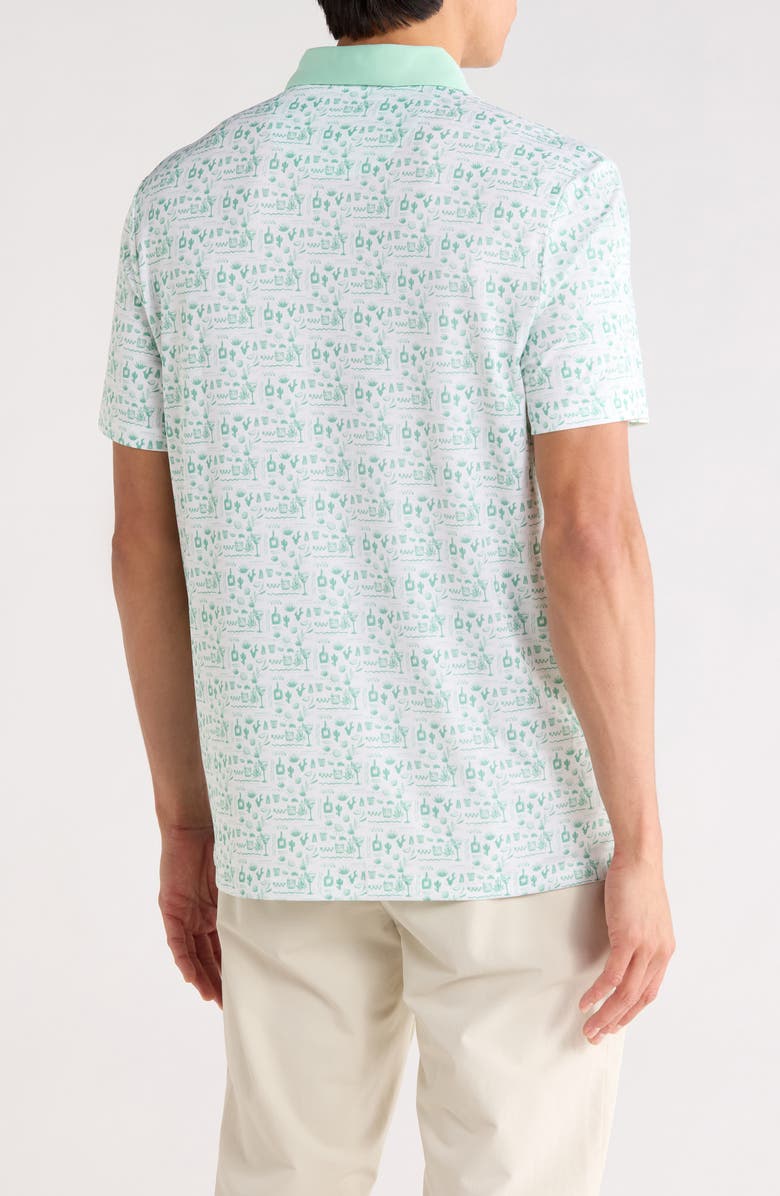 Original Penguin SPICY MARGARITA PRINTED POLO, Alternate, color, Lichen