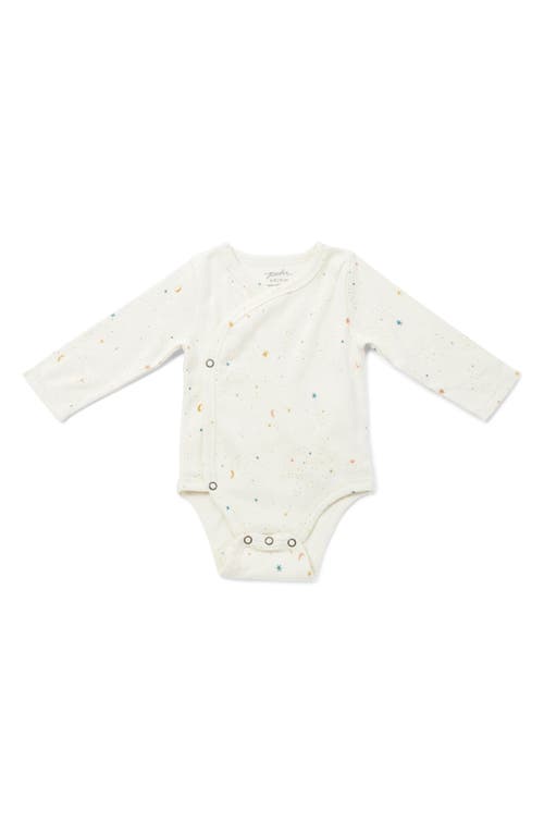 Pehr Stripes Away Long Sleeve Bodysuit In Gray
