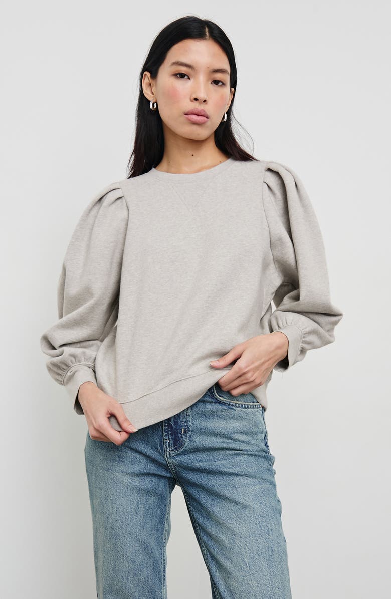 Rails Tiffany Balloon Sleeve Cotton Sweatshirt, Alternate, color, 