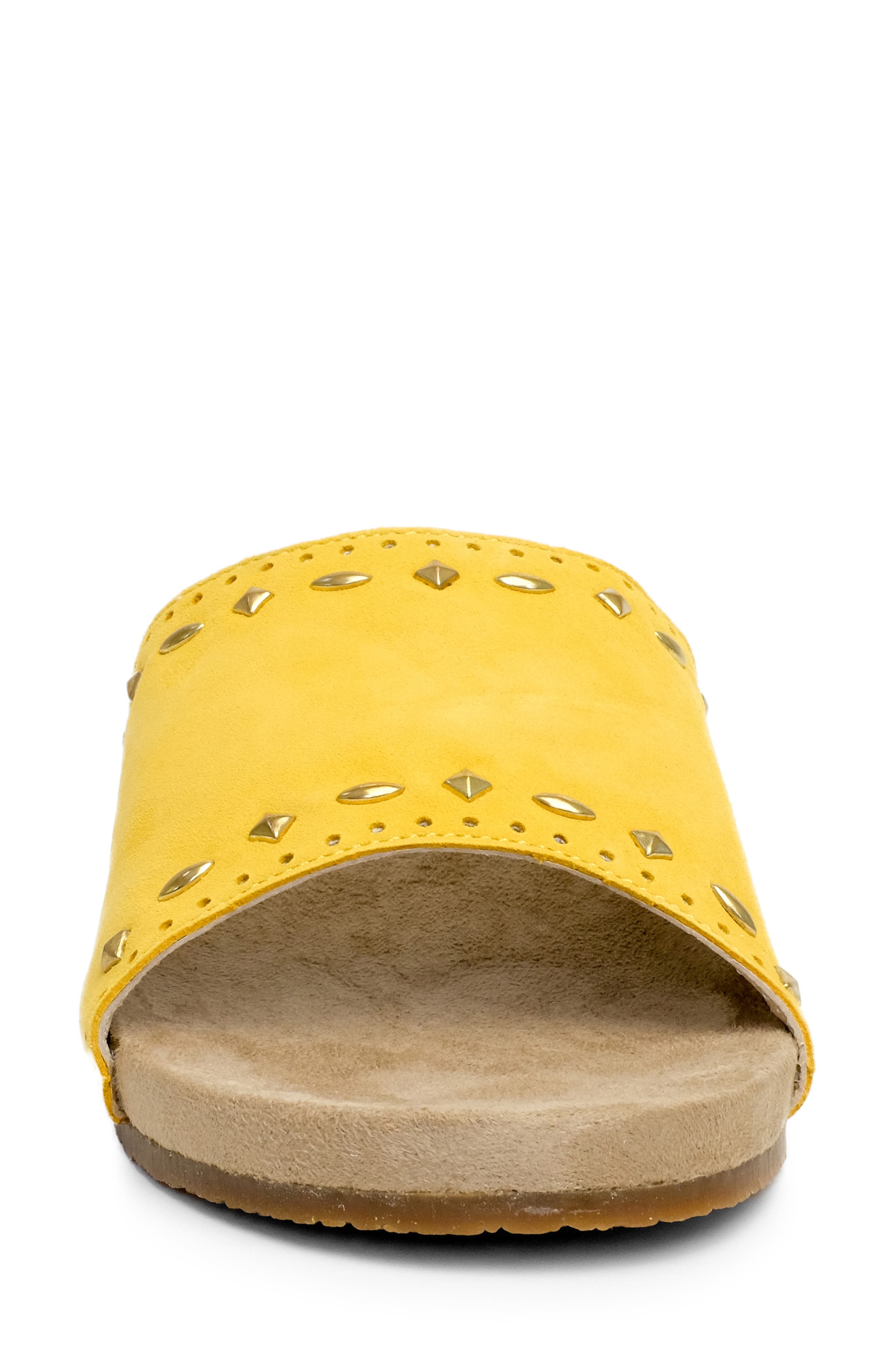 Sofia Stud Sandal, Alternate, color, MINERAL YELLOW