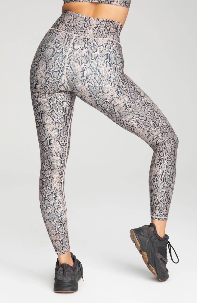 Good American Eco Sheen Print 7/8 Legging, Alternate, color, 