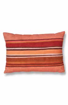 ROSELLI TRADING COMPANY Coral Stripe Throw Pillow