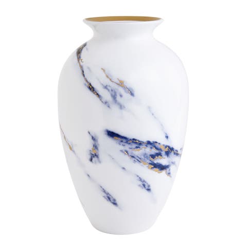 Marble Azure 12 Inch Urn Vase