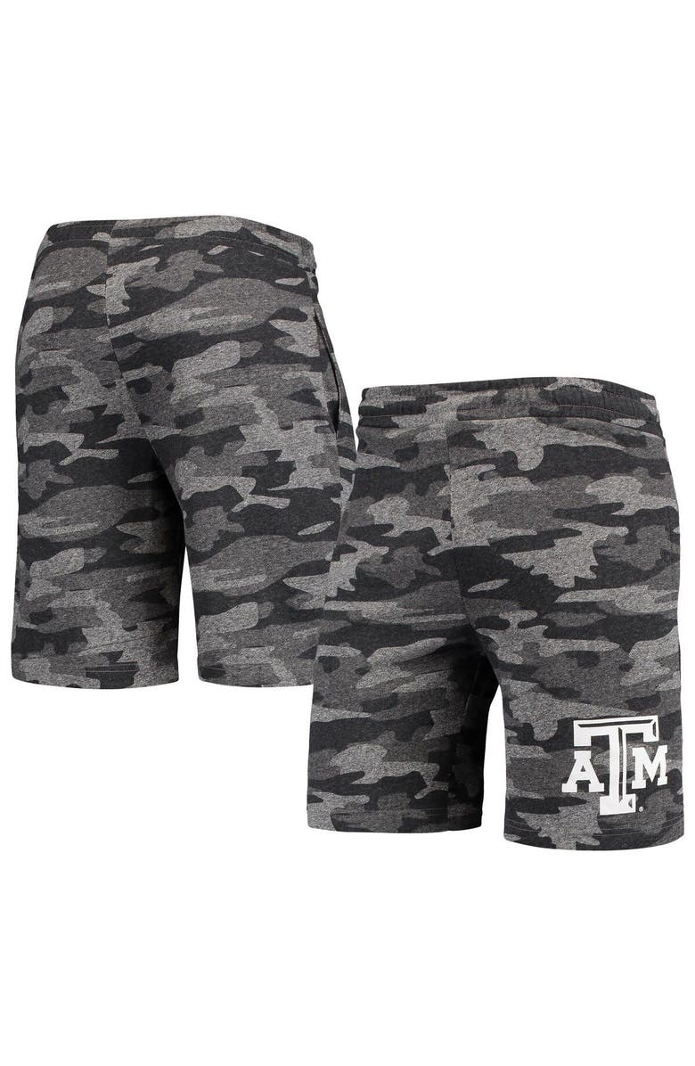 CONCEPTS SPORT Men's Concepts Sport Charcoal/Gray Texas A&M Aggies Camo Backup Terry Jam Lounge Shorts, Main, color, Charcoal