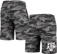 CONCEPTS SPORT Men's Concepts Sport Charcoal/Gray Texas A&M Aggies Camo Backup Terry Jam Lounge Shorts