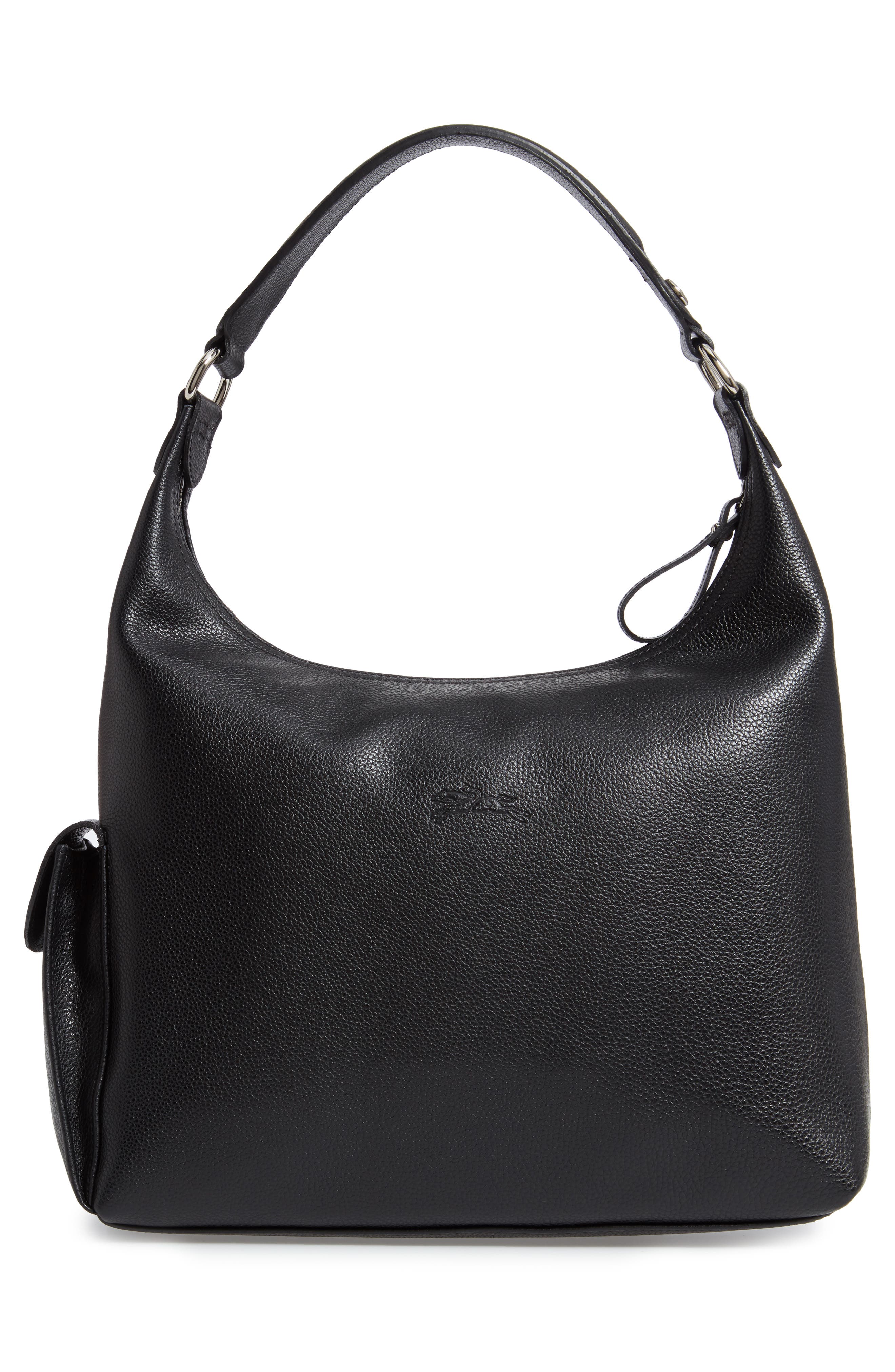 Longchamp Le Foulonné Leather Hobo, Alternate, color, 