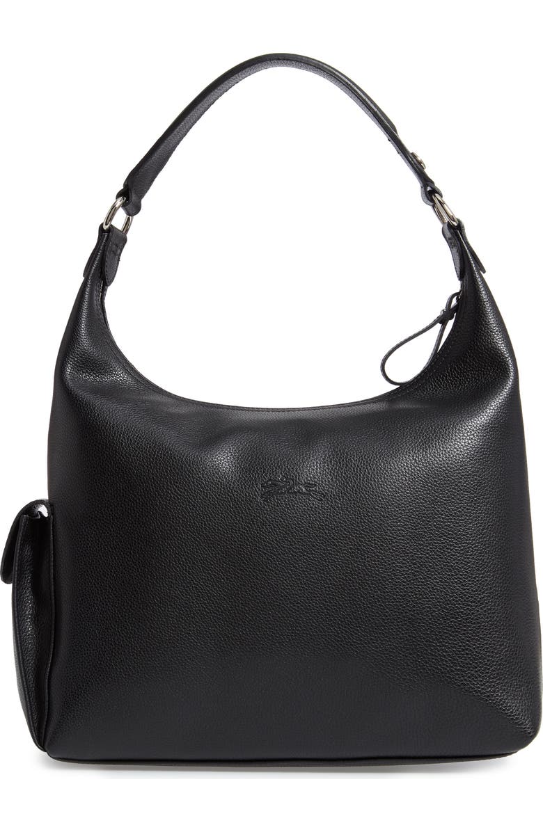 Longchamp Le Foulonné Leather Hobo, Alternate, color,