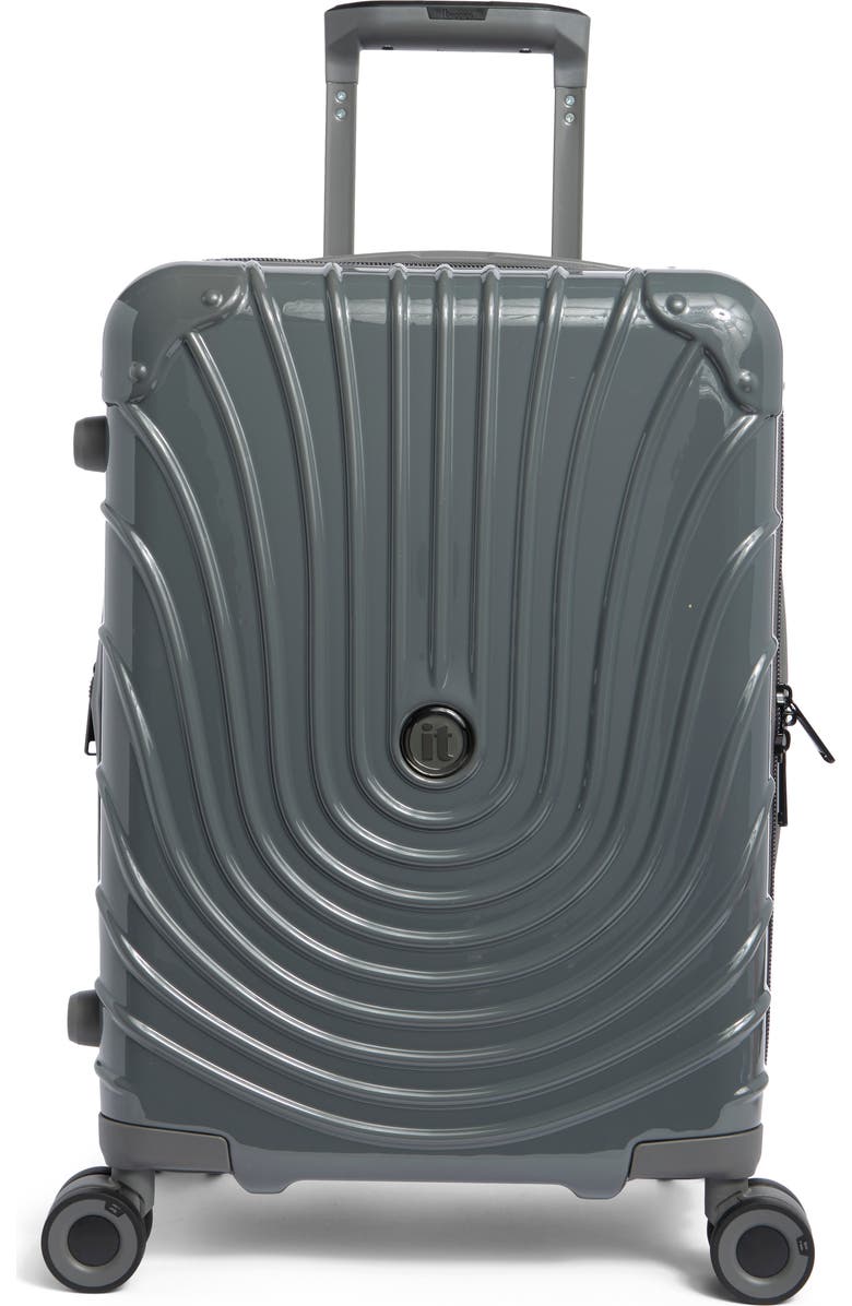 IT LUGGAGE Radiating 21-Inch Hardside Carry-On Luggage, Main, color, Charcoal