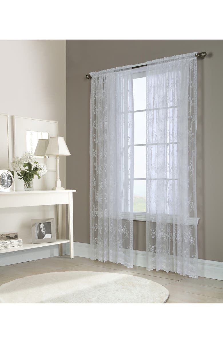 Outdoor Decor by Commonwealth Single Indoor Curtain Panel, Alternate, color, White