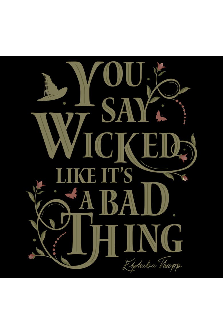 Mens Wicked For Good You Say It Like It's a Bad Thing T Shirt, Alternate, color, Black