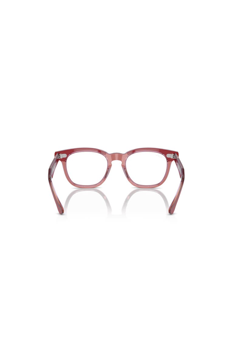 Ray-Ban 45mm Square optical glasses, Alternate, color, Red