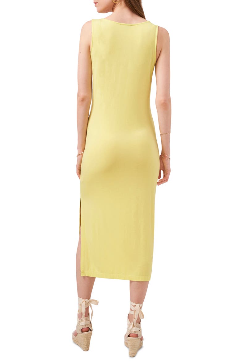Deep V-Neck Dress, Alternate, color, CITRUS YELLOW