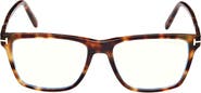 TOM FORD 56mm Square Blue Light Blocking Glasses