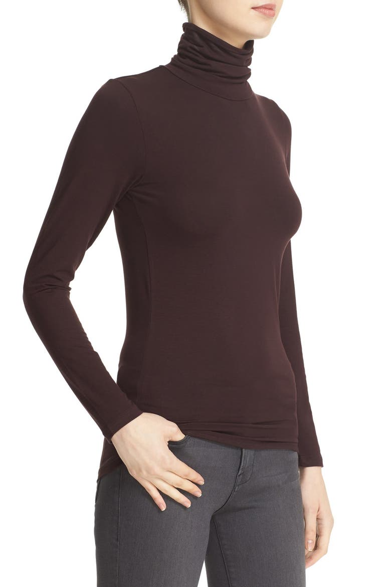 Turtleneck, Alternate, color, AUBERGINE