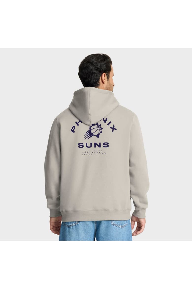 Men's Fanatics Off White Phoenix Suns Crossover Collection Blocked Shot Premium Pullover Hoodie, Alternate, color, Cream