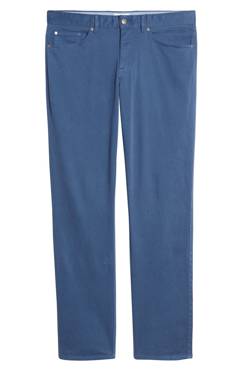 Peter Millar Ultimate 5-Pocket Straight Leg Sateen Pants, Alternate, color, Navy