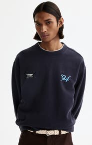 H&M Loose Fit Printed Sweatshirt