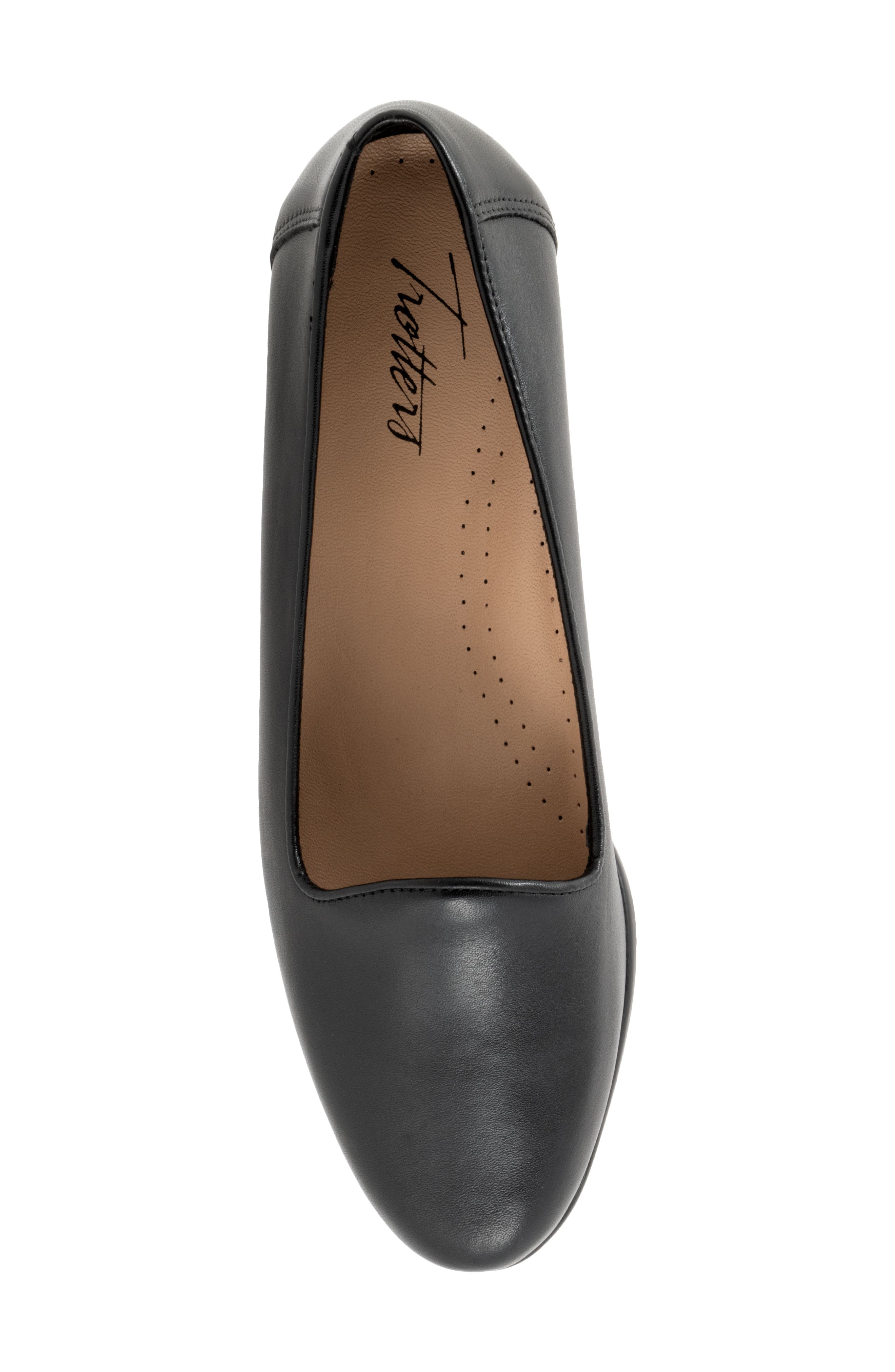 Trotters Liz Lux Flat - Multiple Widths Available, Alternate, color, Black