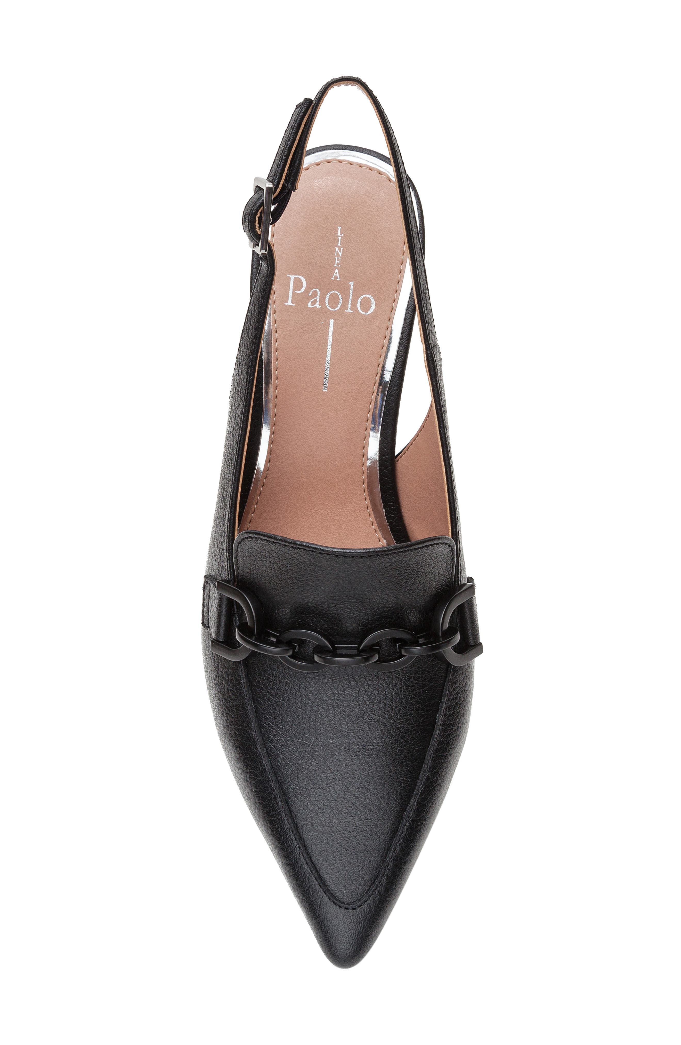 Linea Paolo Cassie Slingback Pump, Alternate, color, Black