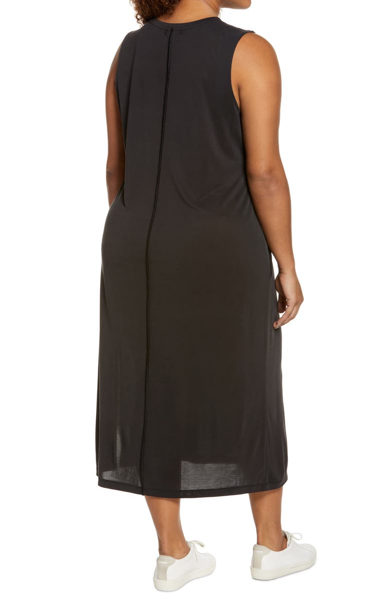 Halogen<sup>®</sup> Exposed Seam Knit Maxi Dress, Alternate, color, 