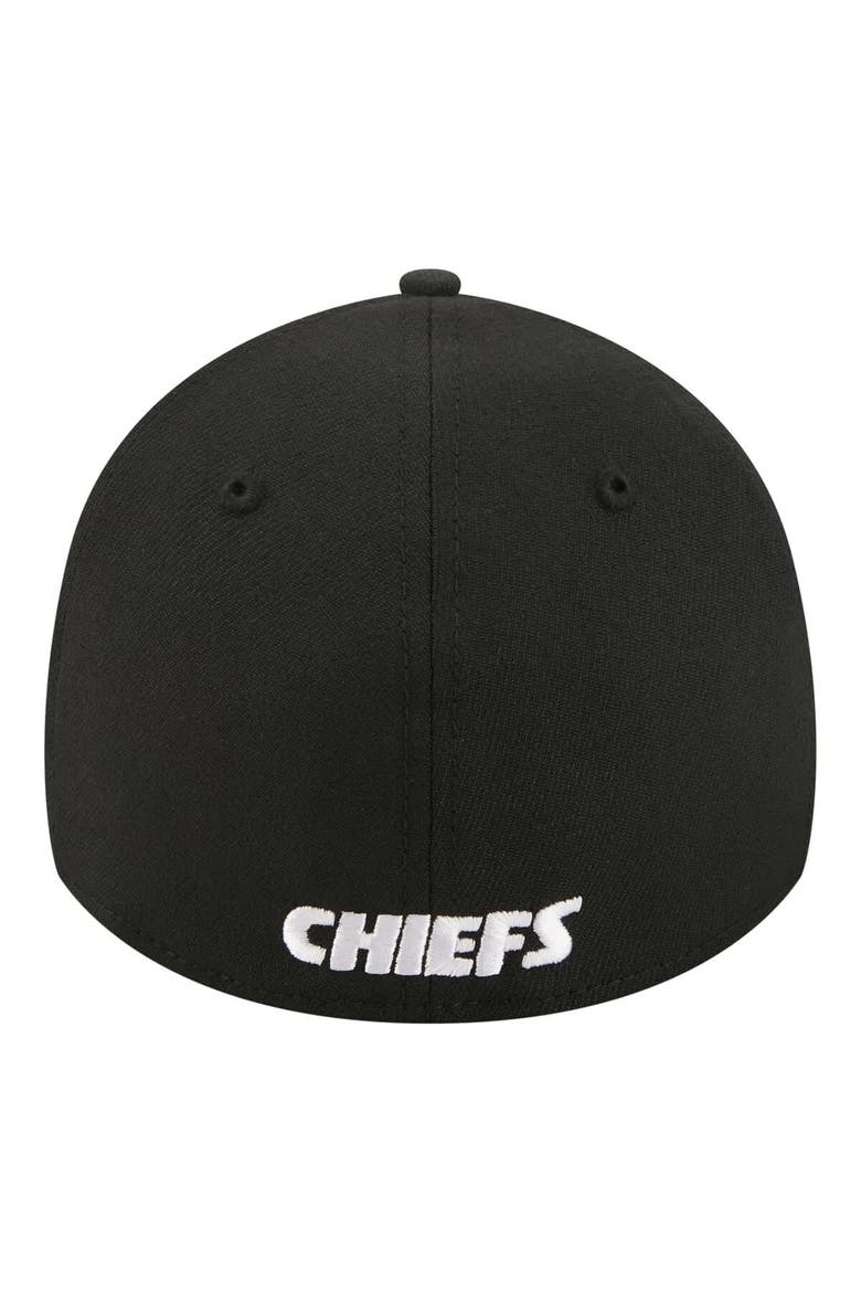 Men's New Era  Black Kansas City Chiefs Core Team 39THIRTY Flex Hat, Alternate, color, Black