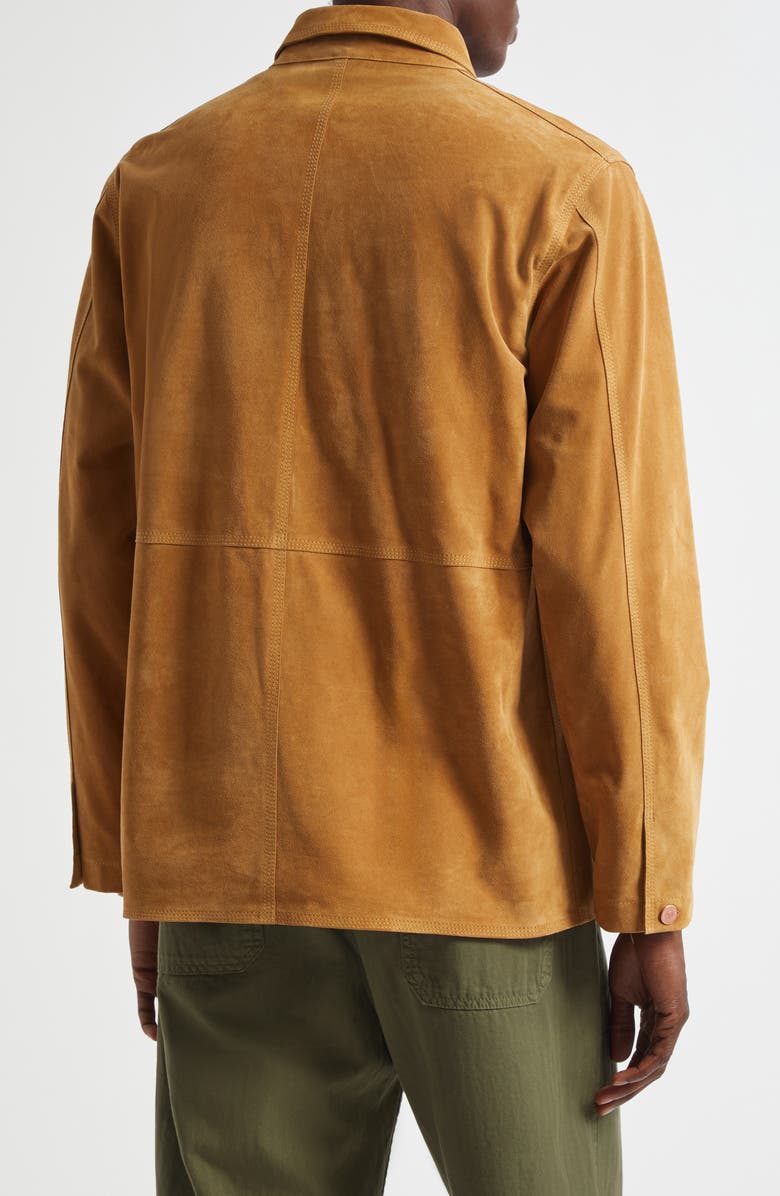 Drake's Welder Suede Chore Jacket, Alternate, color, Sand