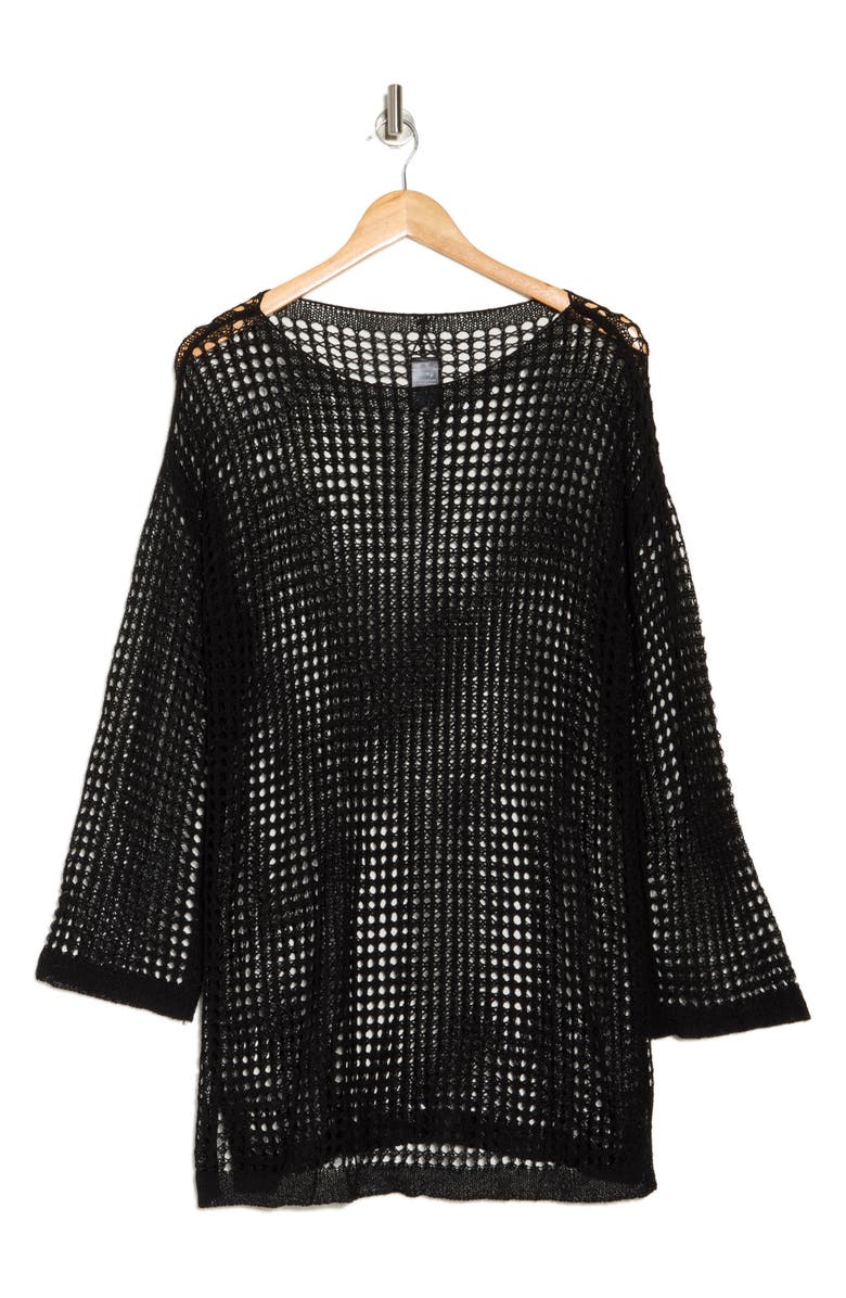 VYB Open Stitch Cover-Up Tunic, Alternate, color,