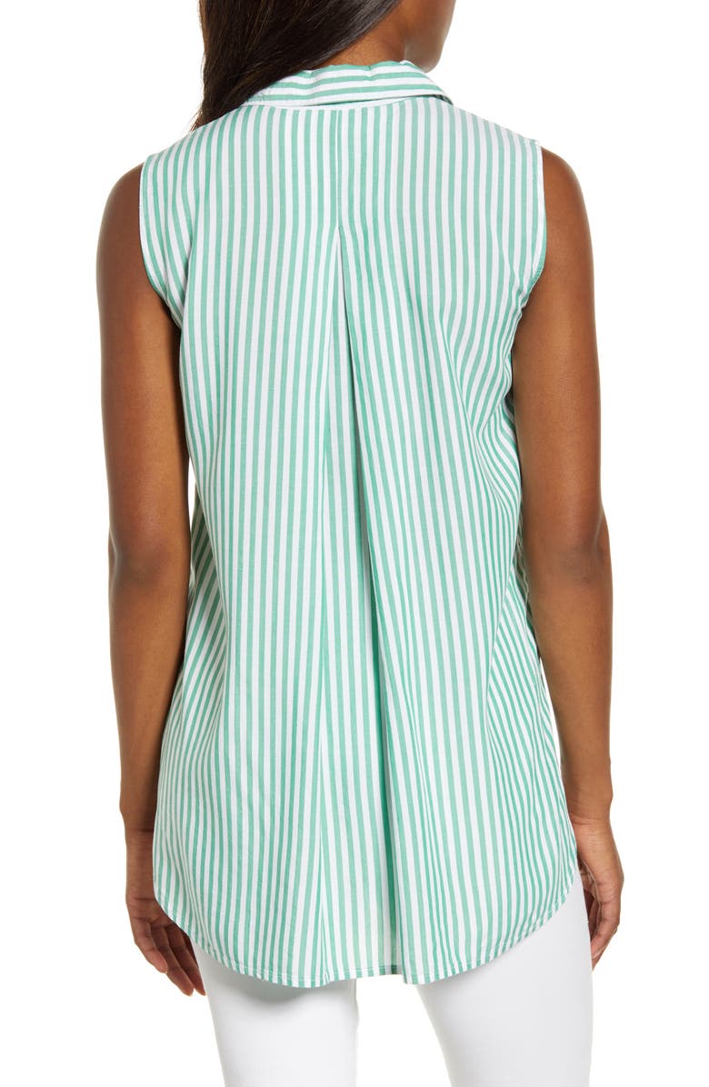 beachlunchlounge Ana Sleeveless Stripe Shirt, Alternate, color, 