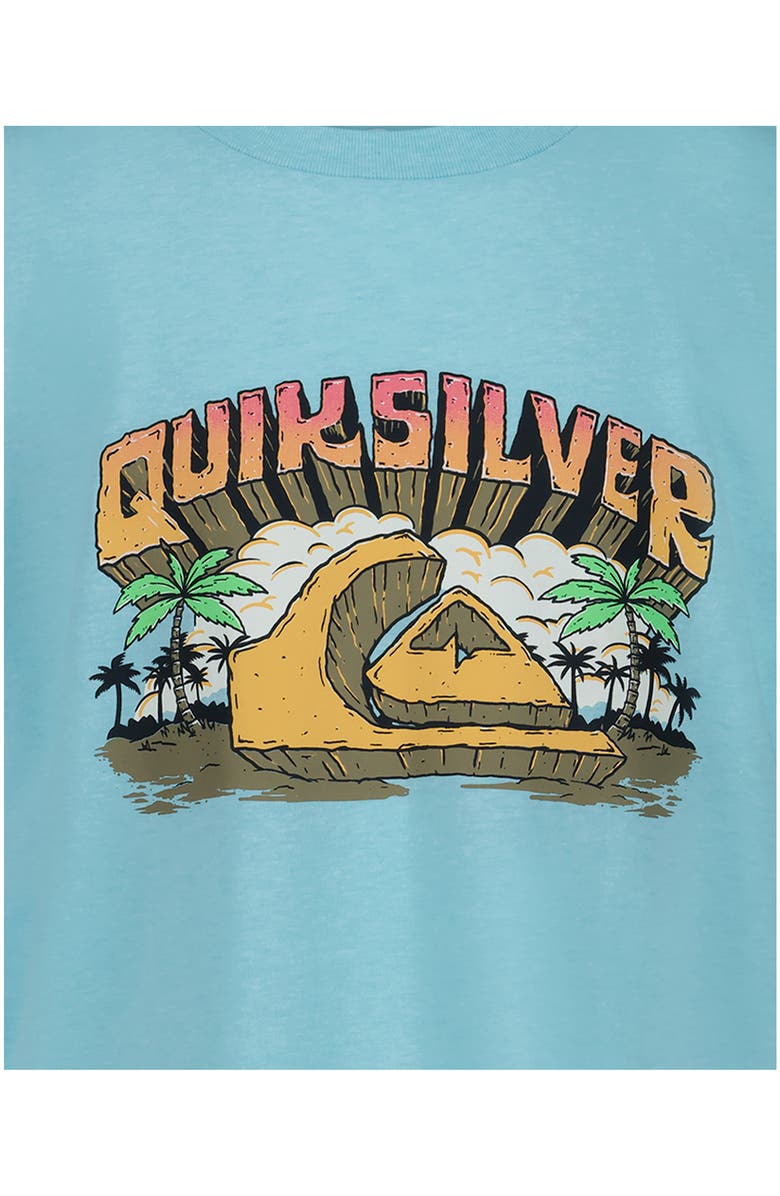 Quiksilver Kids' Rock Logo Graphic T-Shirt, Alternate, color, Angel Blue