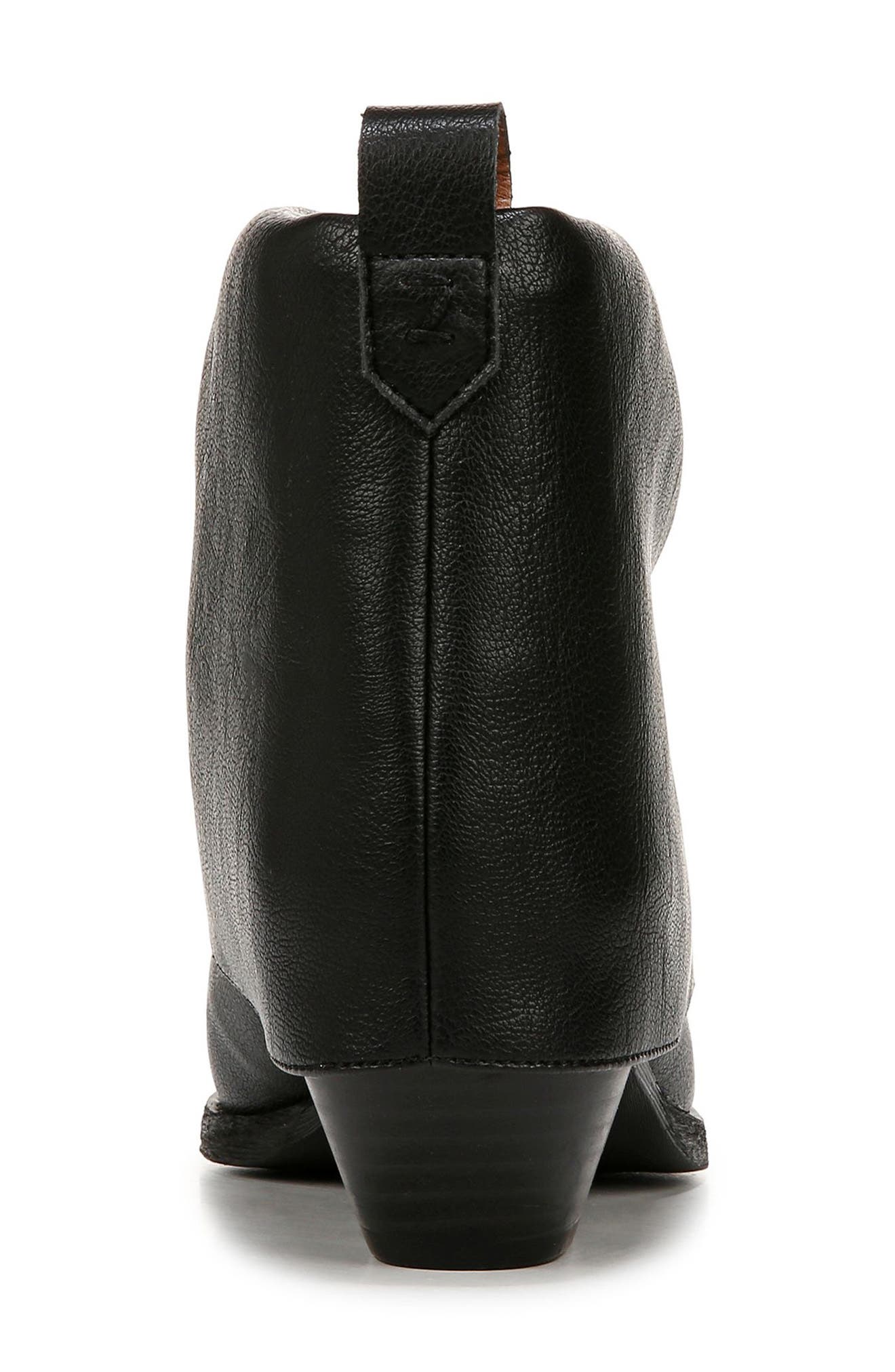 Zodiac Malina Snake Embossed Western Bootie, Alternate, color, Black