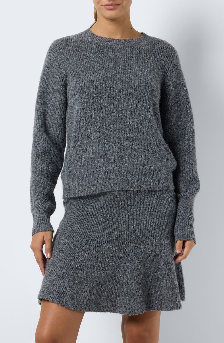 Noisy may Nola Rib Crewneck Sweater, Main, color,