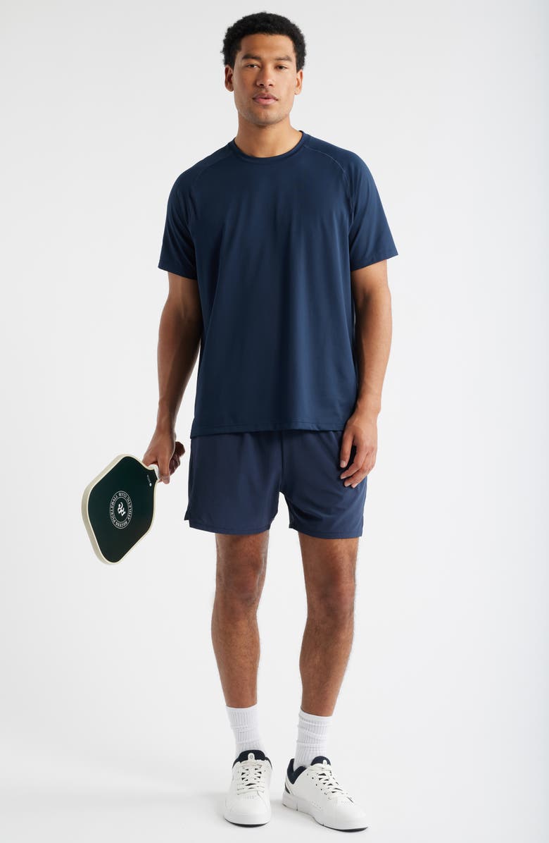 Recess Pickleball x Zella Relaxed Piqué T-Shirt, Alternate, color, Navy Eclipse