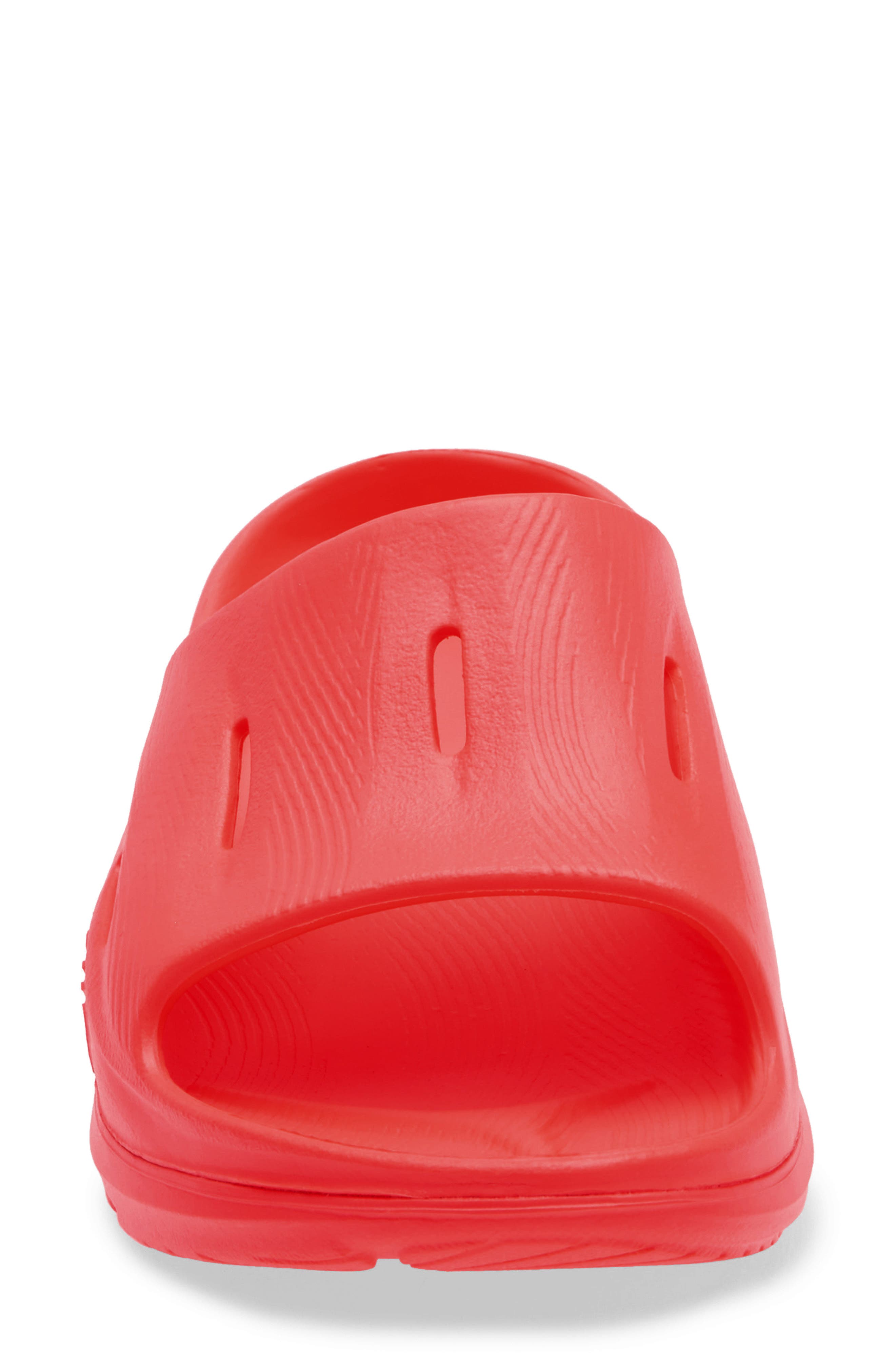 HOKA Ora Recovery Slide 3 Sandal, Alternate, color, Neon Flame / Neon Flame