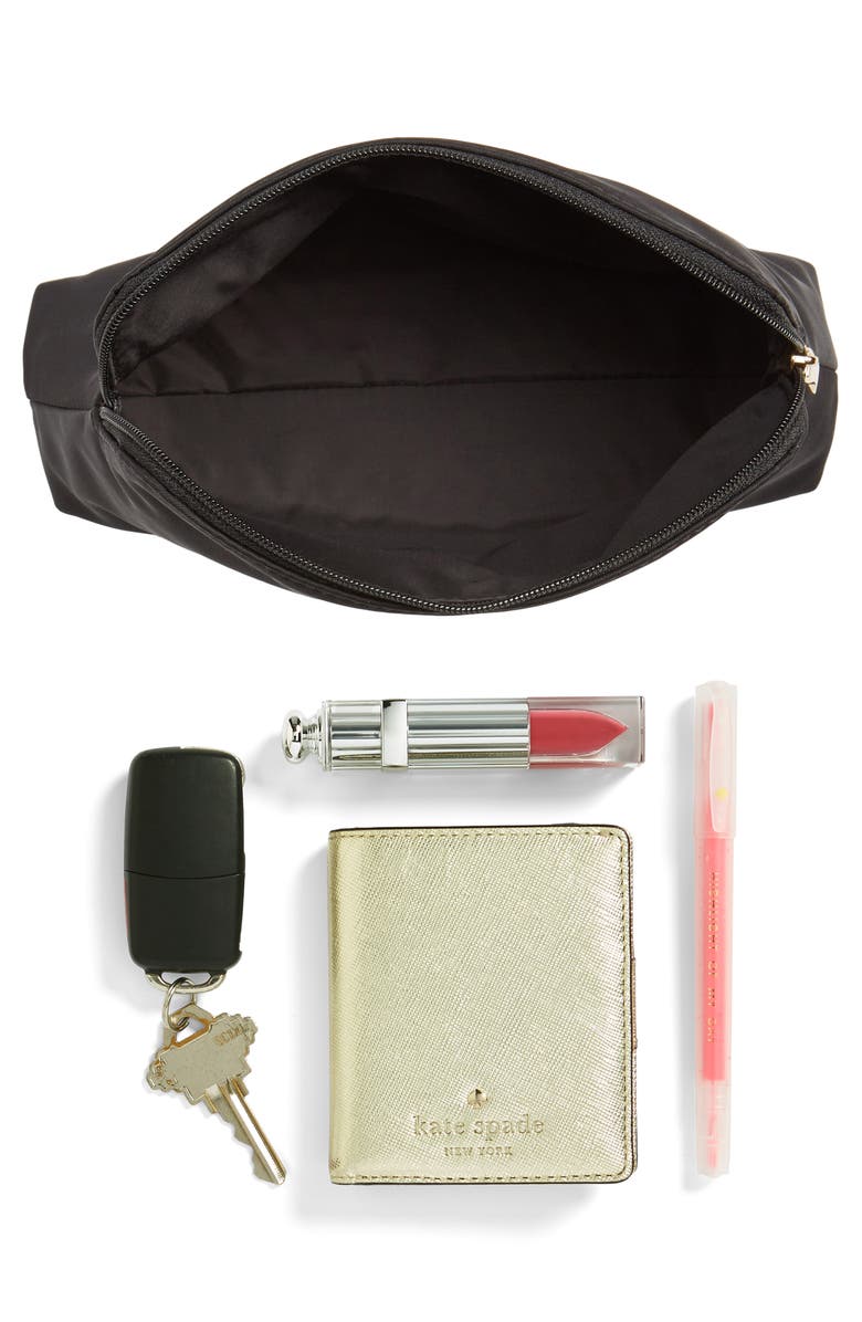 Kate Spade New York small classic briley nylon cosmetics case, Alternate, color, 