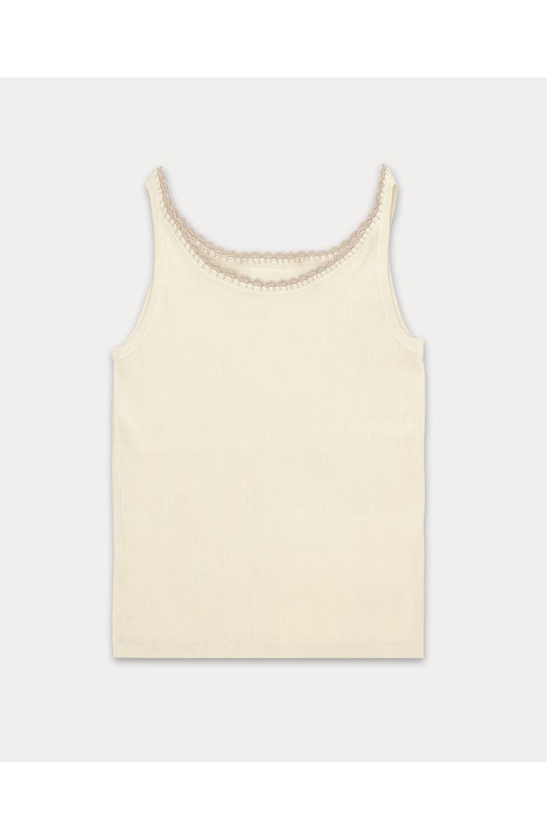 Fortela Claire Wide Ribbed Jersey Tank Top, Main, color, White