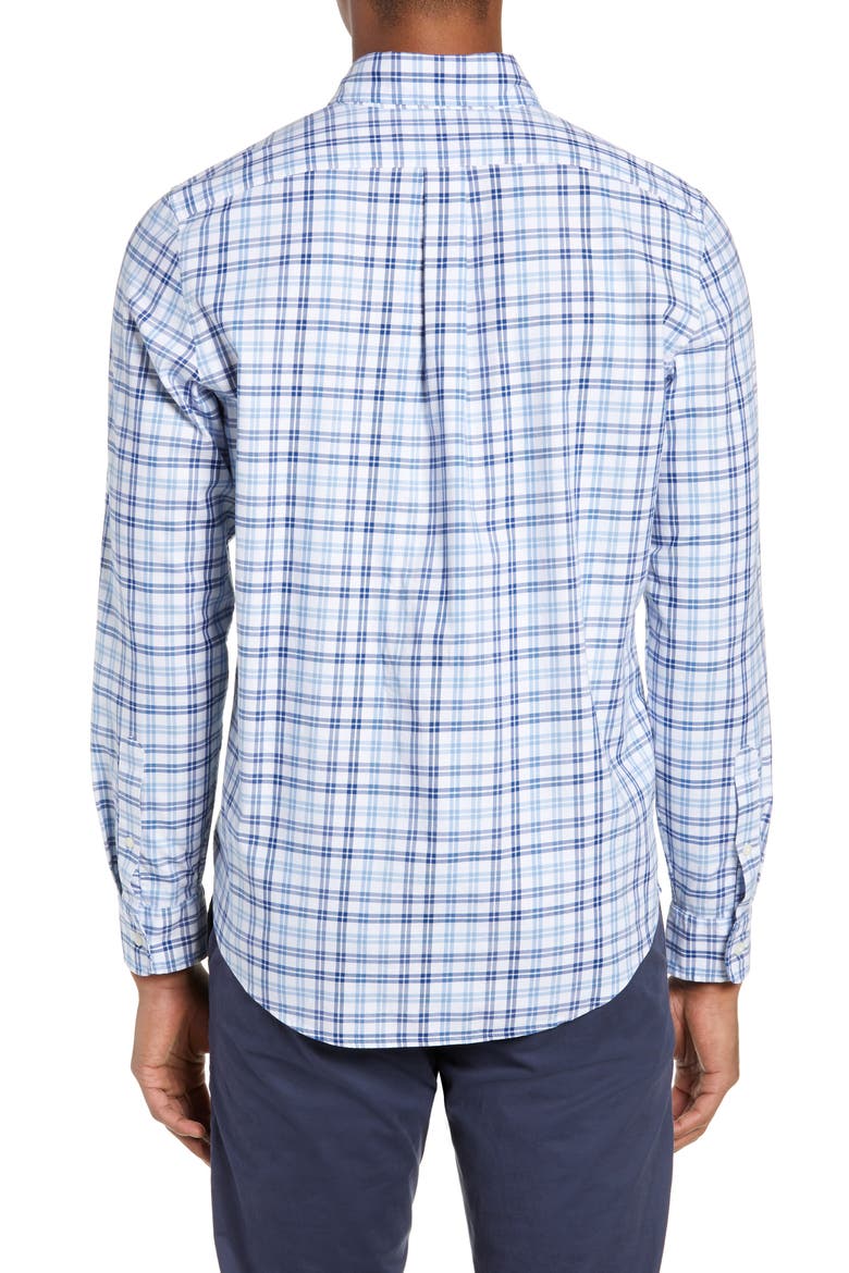Robin's Nest Tucker Slim Fit Check Sport Shirt, Alternate, color, MOONSHINE