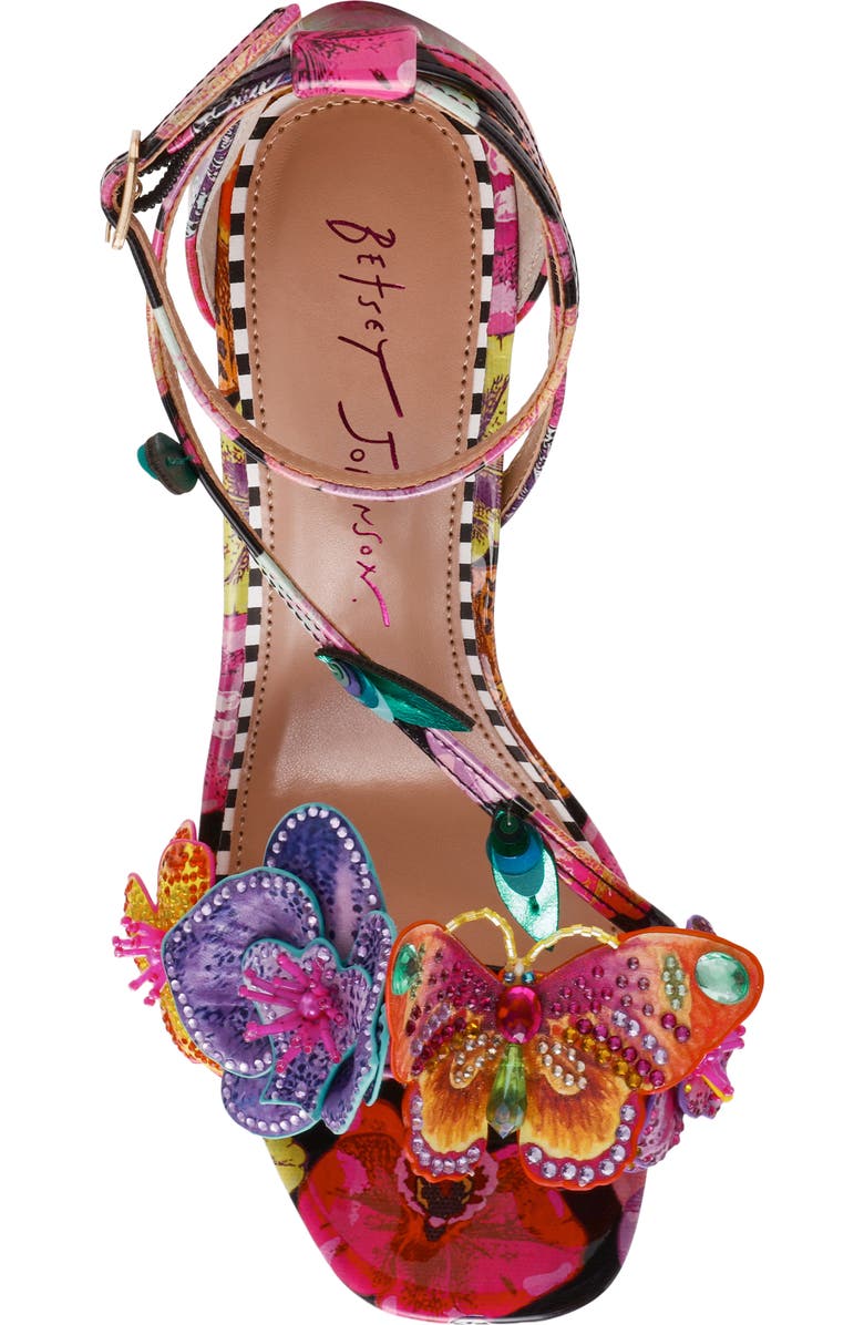 Betsey Johnson Camile Sandal, Alternate, color, Black Multi