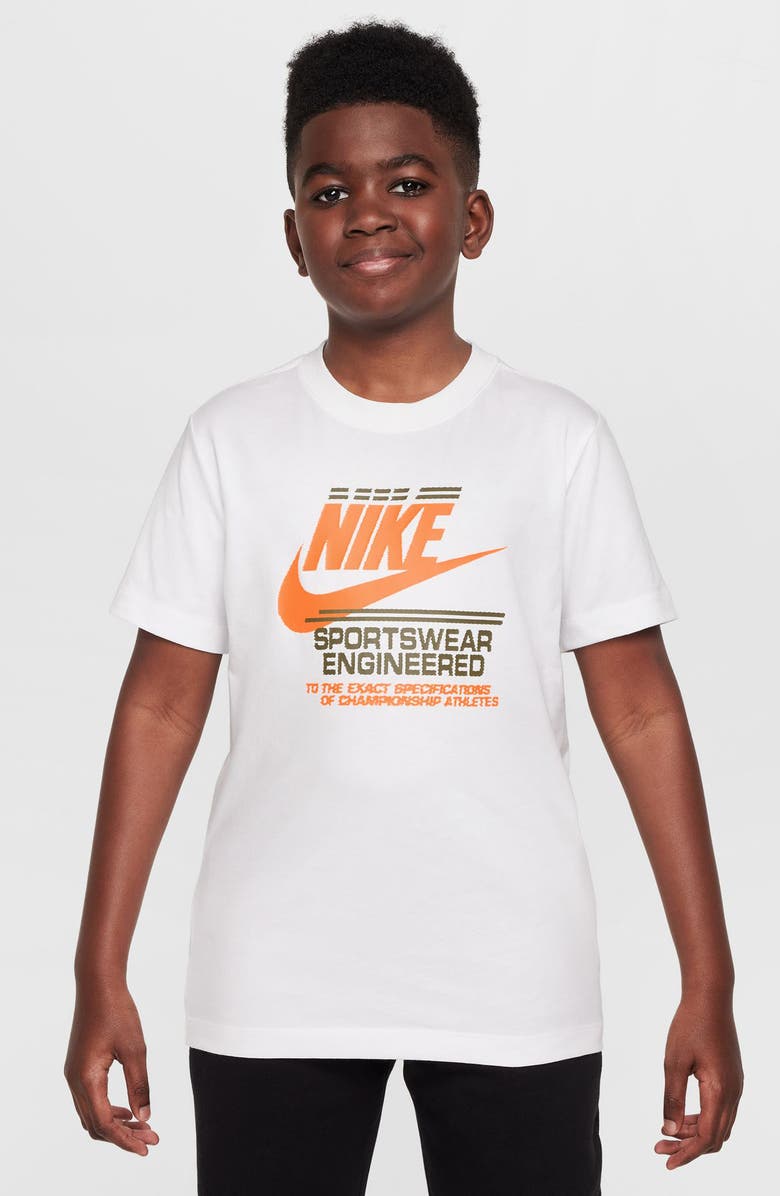 Nike Kids' Futura Graphic T-Shirt, Main, color, White