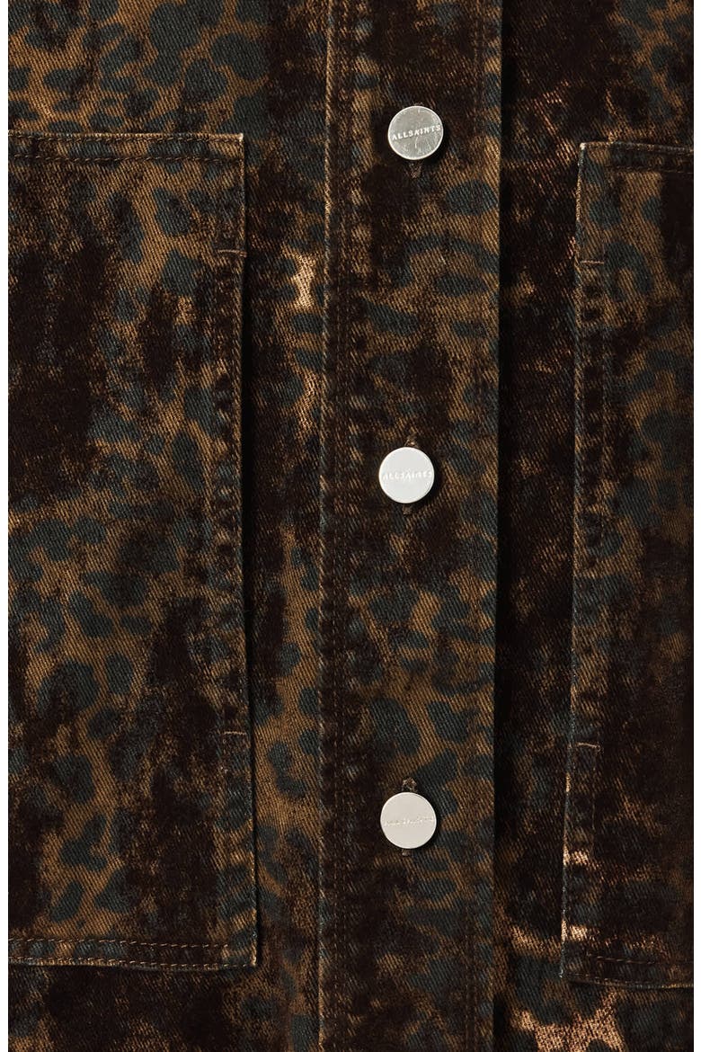 Eden Flock Leopard Print Shirt, Alternate, color, LEPPO BROWN