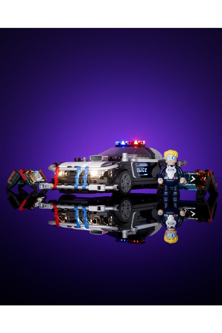 Cyberpunk Police Patrol Car LED Building Set Model CP372P, Alternate, color, Multicolor