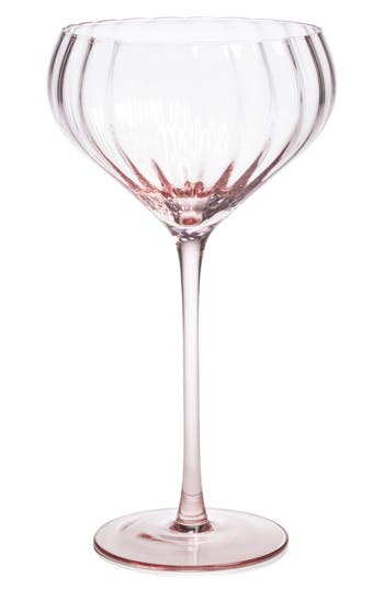Zodax Malden Optic Set Of 4 Cocktail Glasses In Transparent