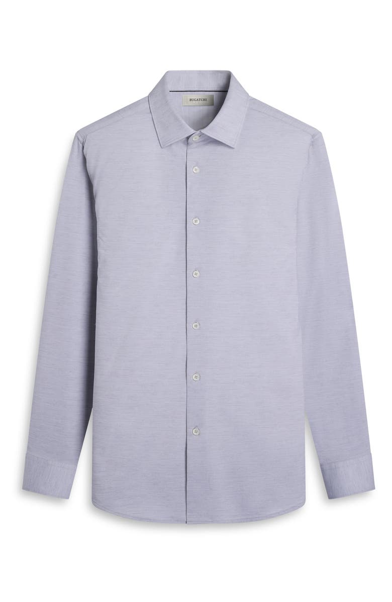 Bugatchi James OoohCotton<sup>®</sup> Space Dye Button-Up Shirt, Alternate, color, Platinum