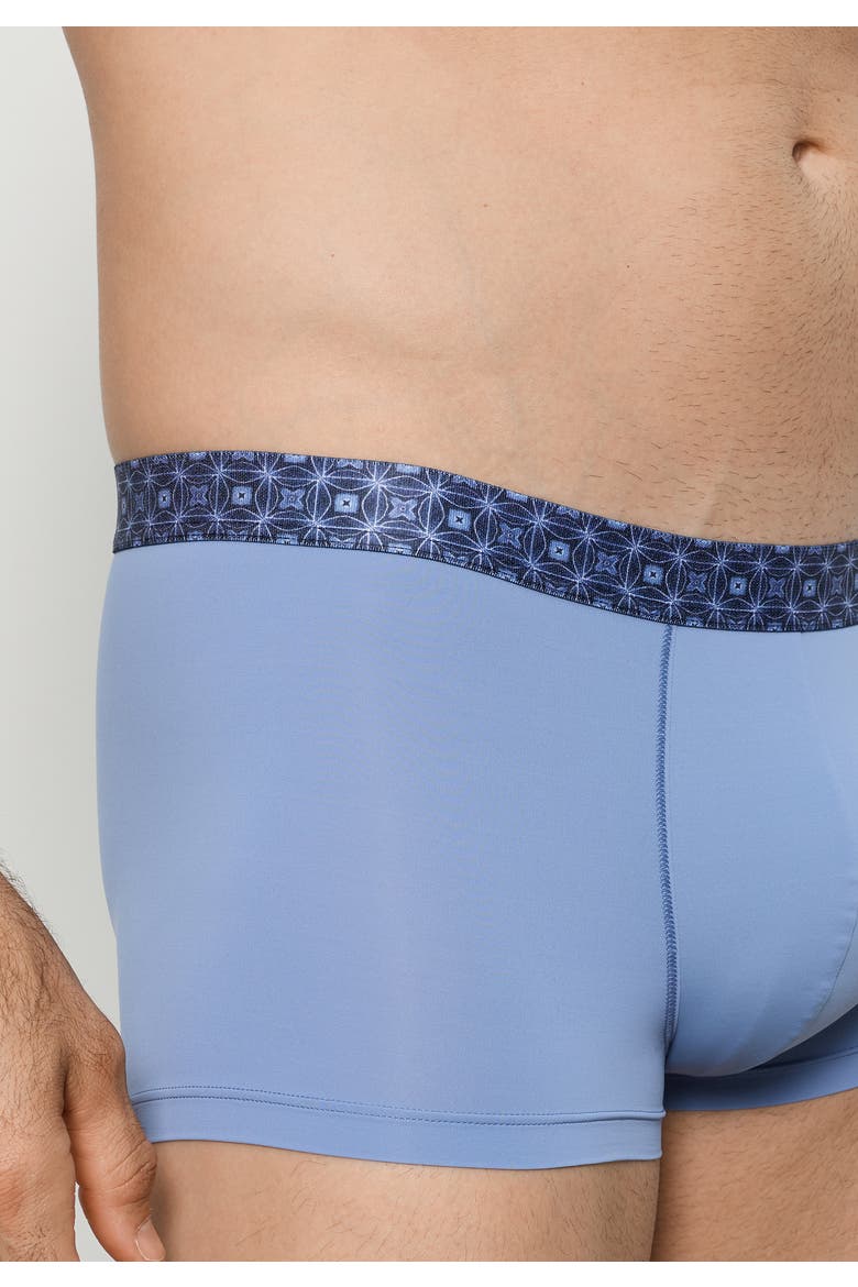 Micro Touch Boxer Brief Printed Waistband, Alternate, color, Mineral Blue