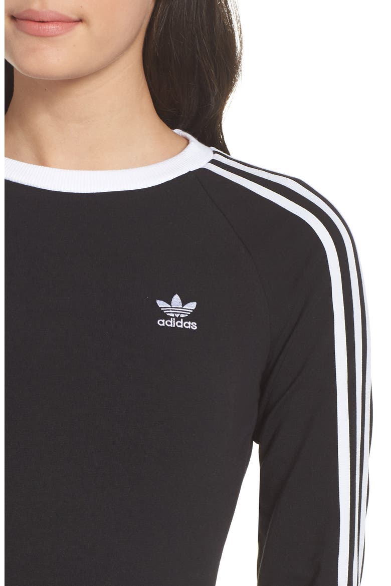 3-Stripes Dress, Alternate, color, BLACK