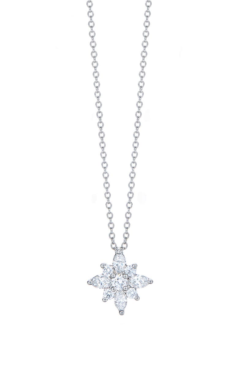 Kwiat Diamond Star Pendant Necklace, Main, color, 