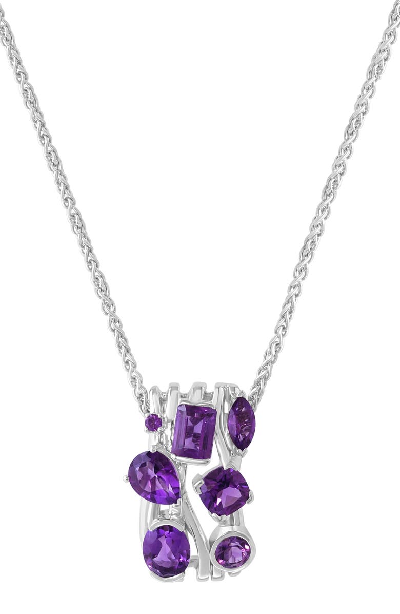 EFFY Amethyst Pendant Necklace, Main, color, Purple