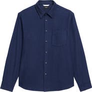 Theory Weekend Brushed Cotton Twill Button-Up Shirt