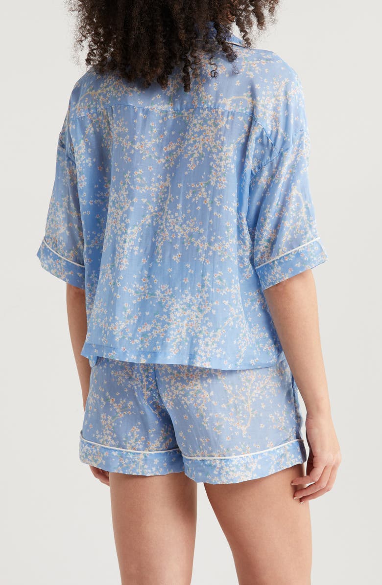 Papinelle Cheri Blossom Cotton & Silk Short Pajamas, Alternate, color,